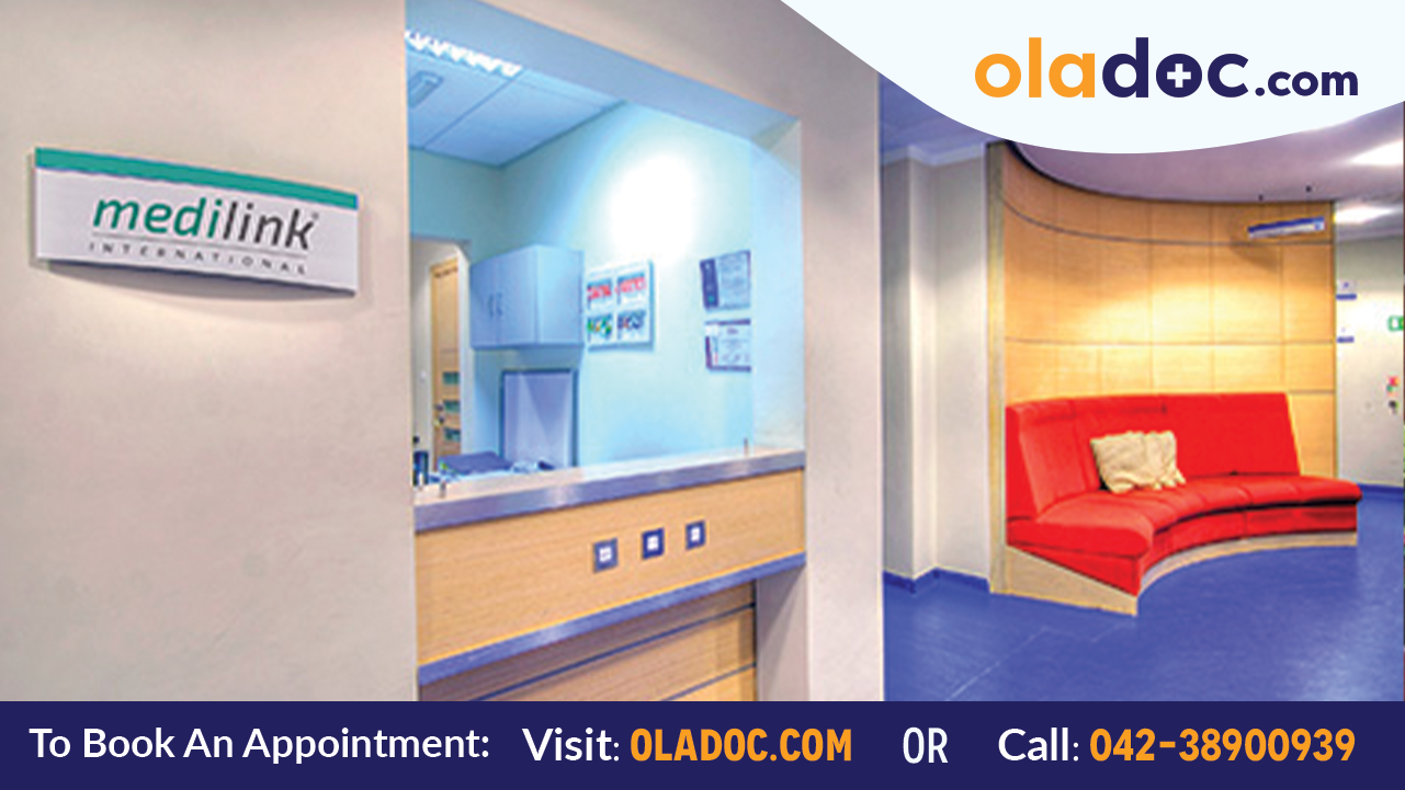 Reception at Medilink Consultant Clinic Karachi